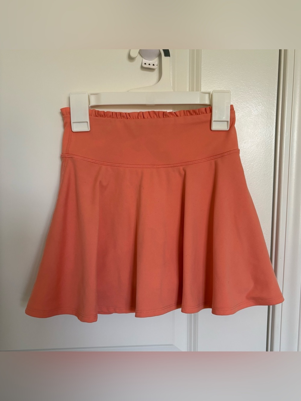 Yogalicious Coral Orange Skater Skort. Girls size 10
